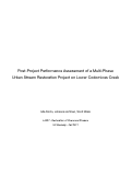 Cover page of Post-Project Performance Assessment of a Multi-Phase Urban Stream Restoration Project on Lower Codornices Creek