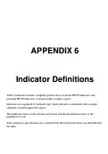 Cover page of Refinement of the HCUP Quality Indicators: Appendix 6 Indicator Definitions