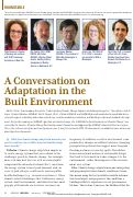 Cover page of A Conversation on Adaptation in the Built Environment