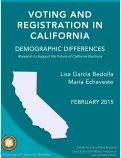 Cover page of Voting and Registration in California: Demographic Differences
