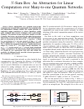 Cover page of N-Sum Box: An Abstraction for Linear Computation over Many-to-one Quantum Networks