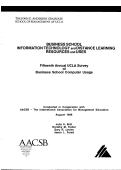 Cover page of Fifteenth Annual UCLA Survey of Business School Computer Usage: Business School Information Technology and Distance Learning Resources and Uses