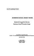Cover page of Sixteenth Annual UCLA Survey of Business School Computer Usage: Business School Dean's Issues