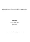 Cover page of Pedagogical Motivations for Student Computer Use That Lead to Student Engagement