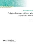 Cover page of Reducing Development Costs with Impact Fee Deferral