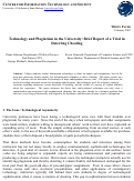Cover page of Technology and Plagiarism in the University: Brief Report of a Trial in Dectecting Cheating