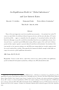 Cover page of An Equilibrium Model of "Global Imbalances" and Low Interest Rates