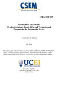 Cover page of Automobiles on Steroids: Product Attribute Trade-Offs and Technological Progress in the Automobile Sector