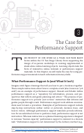 Cover page of The Case for Performance Support