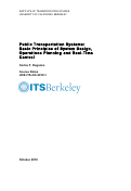 Cover page of Public Transportation Systems:Basic Principles of System Design,Operations Planning and Real-TimeControl