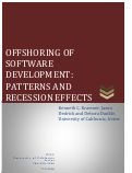 Cover page of Offshoring of Software Development: Patterns and Recession Effects