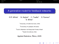 Cover page of A generative model for feedback networks - A Natasa Kejzar presentation, Applied Statistics conference, 2005