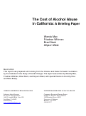 Cover page of The Cost of Alcohol Abuse in California: A Briefing Paper