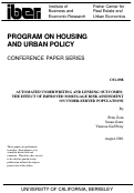 Cover page of Automated Underwriting and Lending Outcomes: The Effect of Improved Mortgage Risk Assessment on Under-served Populations