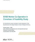 Cover page of EVSE Worker Co-Operative in Crenshaw: A Feasibility Study