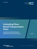 Cover page of Evaluating Place-Based Transportation Plans