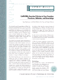 Cover page of CalWORKs Sanction Policies in Four Counties: Practices, Attitudes, and Knowledge - Policy Brief