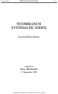 Cover page of Nudibranch Systematic Index, second edition