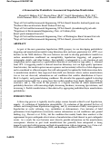 Cover page of A Framework for Probabilistic Assessment of Liquefaction Manifestation