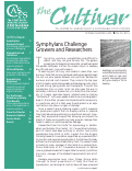 Cover page of The Cultivar newsletter, Spring/Summer 2001