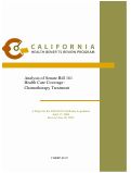 Cover page of Analysis of Senate Bill 161: Health Care Coverage: Chemotherapy