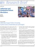 Cover page of The IGS Survey: Californians and Immigration Reform Alternatives