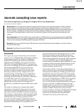 Cover page of Journals accepting case reports.