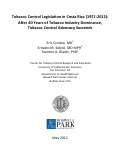 Cover page of Tobacco Control Legislation in Costa Rica (1971-2012):  After 40 Years of Tobacco Industry Dominance, Tobacco Control Advocacy Succeeds