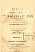 Cover page of Report on the scientific results of the voyage of H.M.S. Challenger during the years 1873-76. Botany - Vol. 1
