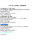 Cover page of Emergency Medical Services (EMS) and the California EMS Information System (CEMSIS) Working Paper