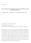 Cover page of The Joint Dynamics of Liquidity, Returns, and Volatility Across Small and Large Firms