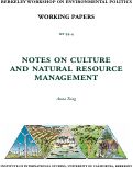 Cover page of Notes on Culture and Natural Resource Management