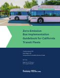 Cover page of Zero-Emission Bus Implementation Guidebook for California Transit Fleets