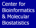 Center for Bioinformatics and Molecular Biostatistics banner