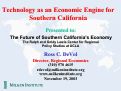 Cover page of Technology as an Economic Engine for Southern California