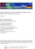 Cover page of Globalization and E-Commerce: Diffusion and Impacts of the Internet and E-Commerce in Germany