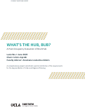 Cover page of What's the Hub, Bub? A Post-Occupancy Evaluation of BruinHub