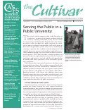 Cover page of The Cultivar newsletter, Spring/Summer 2005