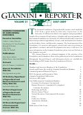 Cover page of Giannini Reporter, Volume 21
