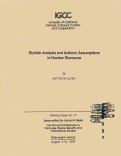 Cover page of Stylistic Analysis and Authors' Assumptions in Nuclear Discourse, Working Paper No. 17, First Conference on Discourse, Peace, Security, and International Society
